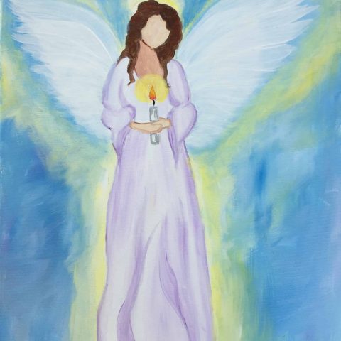 a drawing of a painting