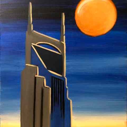 a sunset over a body of water