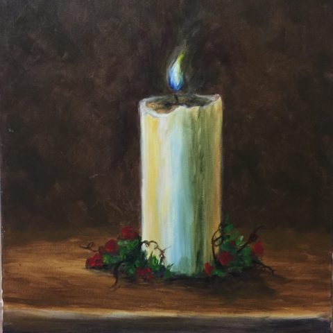 a vase of flowers on a table