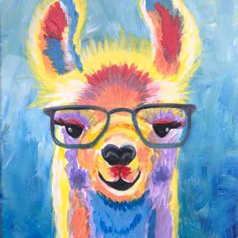 a drawing of a person wearing a costume