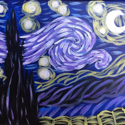 a group of purple flowers