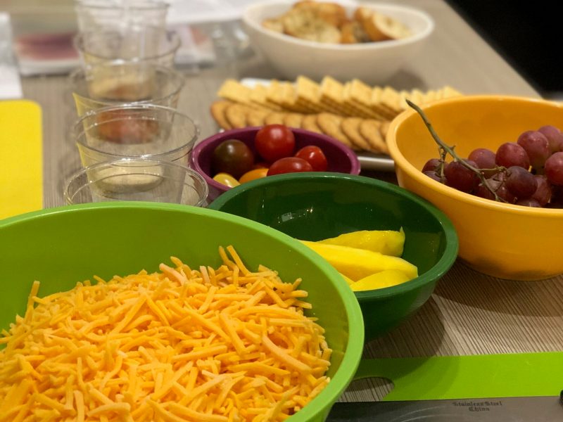a bowl of food on a table