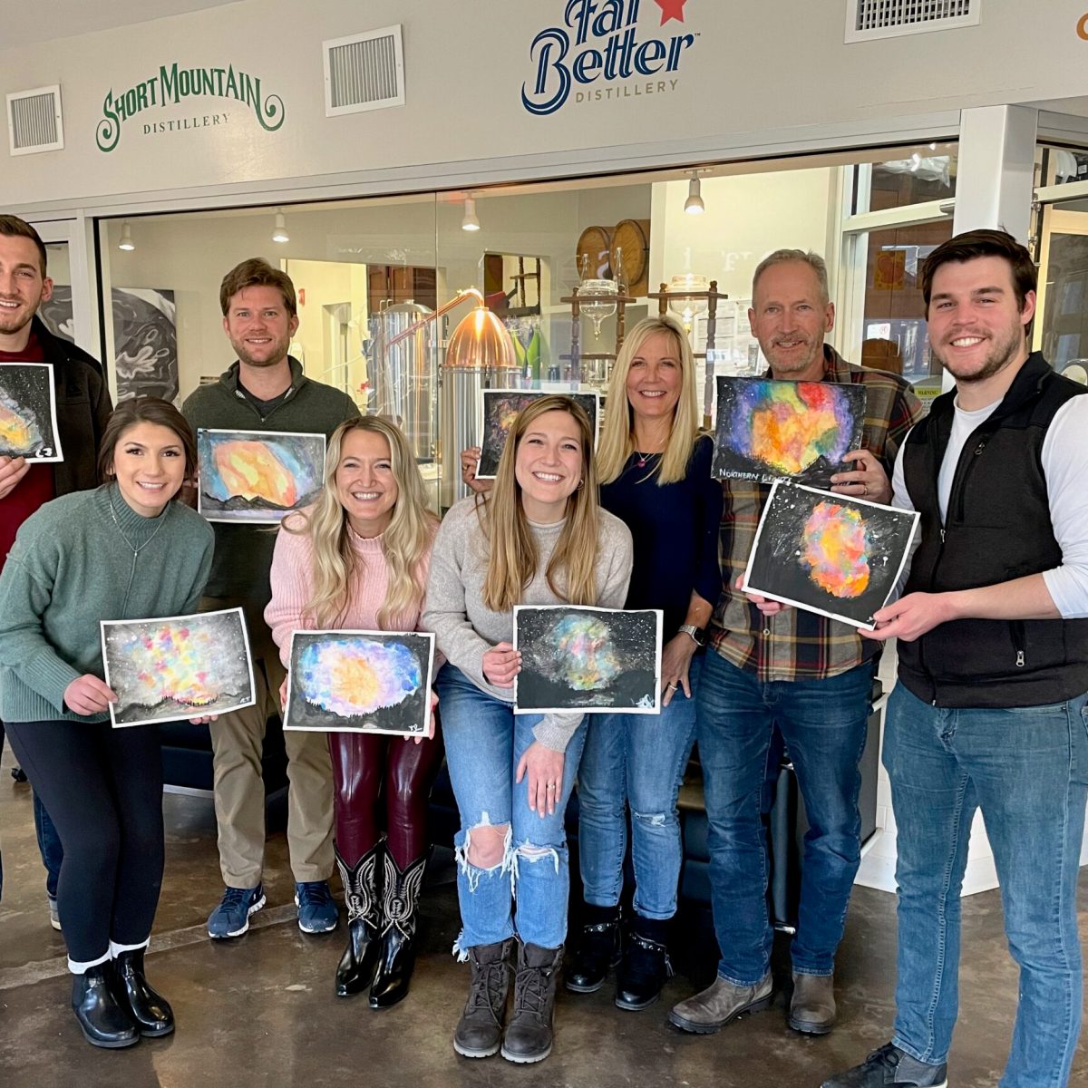 a group of people posing for a photo