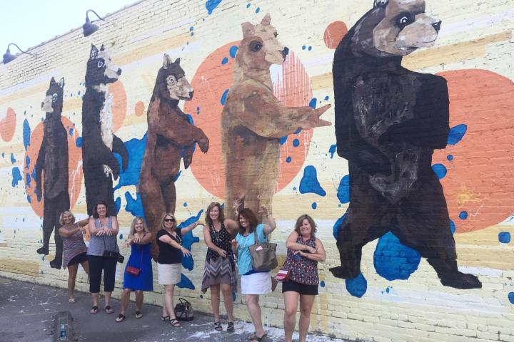 a group of people wearing costumes