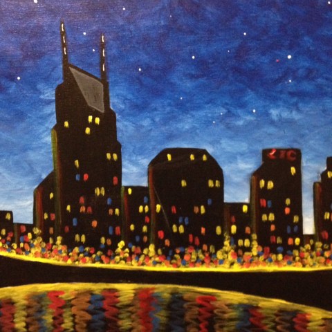 Nashville skyline at night